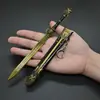 Modelo de Arma Envolvente Fengshen Hombre Huang Jian 22cm Adorno de Metal Xiqi Jian Yuan Shen Jian Bo Hou Jian Arma Fría