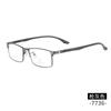 Fábrica de armazones para gafas de placa de acero Danyang al por mayor 7736 alta calidad para hombre metal tamaño pequeño armazón completo pata de acero plástico armazón para gafas
