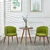 Juego de Mesa de Comedor y Sillas Minimalistas Modernas de Madera Sintética para Apartamentos Pequeños, Balcón, Ocio y Sillas para Cafeterías de Té con Leche