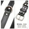 Collar para Mascotas de Cuero Sintético PU de Fábrica, para Perros Medianos y Grandes, Collar de Cuello para Perro Ajustable Anti-Escape, en Stock para Entrega Rápida