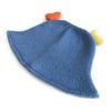Gato Hermano Niños Nuevo Amor Simple Coreano Lindo Sombrero Cubo Tejido de Lana Sombrero de Pescador para Bebé Sombrero de Cúpula Pulóver