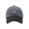 Boné de Baseball Masculino Primavera e Verão Tendência Outdoor Estilo Coreano Ins Tendência Celebridade da Internet Casual Lavado Boné com Letra C para Mulheres