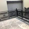 Guarda-corpos de varanda processados, grades de terraço de telhado de edifício residencial em aço galvanizado, guarda-corpos protetores externos de ferro forjado, corrimãos de escada de villa