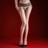 Xiyue "Resplandor Escarlata" Medias Sexy 3D Aurora Ambiente de Discoteca Medias Panty Ultra Delgadas Sedosas Lisas Brillantes Medias Negras