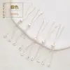 Pulsera de Oro Verdadero de 18k con Retención de Color, Circonita, Cierre de Empuje y Tirón, Cadena de Caja, Cadena de Extensión DIY, Pulsera Universal Telescópica, Accesorios de Joyería