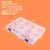 Caja de Almacenamiento de Plástico PP Transparente con Tapa Grande de 10 Compartimentos para Clasificación de Piezas de Juguete Lego Caja de Embalaje para Joyería