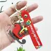 Llavero Navideño Transfronterizo Colgante Caja Sorpresa Papá Noel Muñeco de Nieve Árbol de Navidad Llavero Navideño Colgante Pequeño