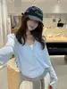 Cardigan de Tricô Redondo com Proteção Solar de Bambu e Linho para Mulheres, Estilo Chá Verde Limão, Peça Leve e Delicada para Proteger do Sol na Primavera e Verão