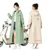 Impermeable para adultos para patinetes eléctricos, protección larga contra la lluvia para todo el cuerpo, unisex, portátil, con capucha, poncho de lluvia para una persona