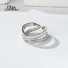925 Sterling Silver Coreano Cruz Anel Nicho Feminino Design Entrada Luxo ins Moda Moda Sexy Estilo Anel Jóias de Prata