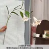 Datura de Duas Cabeças Couro PU de Alta Qualidade Flor de Simulação Decoração de Salão de Casamento Pendurado na Parede Flores Penduradas Decoração de Ponto Turístico Flor Artificial Falsa