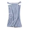 Toalla de Baño tipo Falda con Tirantes de Coralina para Mujer, Absorbente, Engrosada, sin Pelusa, Bata de Baño para Adultos, Toalla de Baño para Uso Doméstico