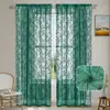 Cortina de Renda Cortina de Gaze Francesa Semi-escurecimento Permeável à Luz Não Transparente Cortina de Renda Produto Acabado Em Estoque Dropshipping