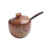 Madeira de Jujuba Ziziphi Estilo Japonês Madeira Vintage Pote para Temperos Criativo Cozinha Doméstico Tampa Pote de Sal Madeira Maciça Pote de Açúcar Pote de Sal Combinação