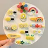 Pinza de Nube para Niña Estilo Coreano Simple de Tela Lunares Pinza BB para Parte Trasera de la Cabeza o Flequillo