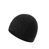 Gorro de Punto de Borde Recto de Moda, Versátil, Favorecedor para el Rostro, Elegante, Gorro de Punto de Invierno para Mujer, Cortavientos y Cálido