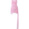 XY23059 Vestido Sexy Europeo y Americano Ajustado que Muestra el Pecho Falda de Cadera de Chica Atractiva Diseño de Cinta de Malla Sin Tirantes para Mujer
