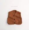 Mtinyqueen/Mezcla de Algodón Suéter Chaleco Cardigan para Niños Primavera y Otoño Elegante Unisex Chaqueta de Punto Estilo Bosque