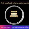 Fio fluxado de alumínio de cobre haste de solda de baixa temperatura soldável cobre alumínio ferro aço inoxidável ar condicionado refrigerador