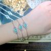 Pulsera de Jade Azul de Material Peligroso Natural Estilo de Lujo Ligero Versátil Incrustación Seiko para Mujer Envío Gratis Directo de Fábrica
