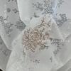 Hilo de flor de mariposa hilo hueco luz y sombra lujo ligero francés estilo crema sala de estar dormitorio balcón aislamiento térmico protección solar mosquitero venta al por mayor