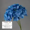 Buquê de hortênsia de cinco cabeças para casamentos, flores de seda para uso doméstico, decoração de fundo para vitrines, buquê de noiva, flores artificiais