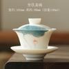 Chinês branco ovelha gordura jade sancai xícara de chá xícara de chá pintada à mão Lotus porcelana branca kung fu jogo de chá terno hand-held tigela de chá