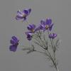 Flor simulada 6 cabezas cosmos flor falsa de interior flor de seda flor decorativa flor para mueble de TV ramo de plástico utilería para sesión de fotos