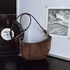 Bolsa Transversal Fosca Retrô Nova Moda Feminina Casual Bolsa de Ombro Popular de Nicho Bolsa Croissant