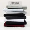 Camiseta de Manga Larga para Hombre Dengjue Estilo Japonés 230g Otoño Unisex Corte Holgado Lisa Doble Costura Color Sólido Camiseta Base