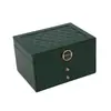 Caja de Almacenamiento de Joyería de Oro de Alta Gama con Cerradura, Gran Capacidad para Pendientes, Collares, Joyería, Exquisita Caja de Joyería para Joyería de Mano