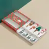 Juego de cubiertos de acero inoxidable 304 para Navidad transfronteriza, caja de regalo festiva con tenedores y cucharas de alto valor estético
