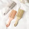 Pente Curvo com Dentes Largos, Pente Massageador Alisante de Cabelo Feminino, Ferramenta de Volumização e Modelagem Atacado