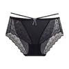 Tira Duende ~ Renda Cruzada Sexy com Cadarço Lingerie Feminina Desejo Puro Cetim Sedoso Cintura Baixa Calcinha Feminina