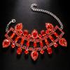 Pulsera AliExpress nueva de diamantes de imitación rojos hip hop moda europea y americana pulsera sexy accesorios de diamantes completos pulsera