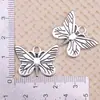 Pulseira Colar Pingente Chaveiro Charme DIY Borboleta Animal Prata Antiga Liga Acessórios de Joias Itens Mais Vendidos