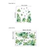 Plantas Verdes Frescas Transfronterizas y Pájaros Decoran la Sala de Estar, el Dormitorio, el Estudio, el Balcón, Adhesivos de Pared Removibles Autoadhesivos