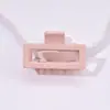 Pasador de Colores Transfronterizo Rectangular Mate con Pinza de Laca Fresco y Versátil Pinza para Flequillo Accesorios para el Cabello para Niños Cabello Semirecogido