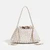 Bolsa Tecida Retro Coreana Feminina, Bolsa de Ombro Versátil da Moda, Conjunto de Bolsas Tote de Mão de Luxo