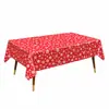 Toalha de Mesa Descartável de Plástico para Festa de Aniversário Estilo Ins Impermeável à Prova de Óleo Espessa para Reunião ao Ar Livre no Jardim