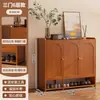 Zapatero para el hogar, en la entrada, nuevo modelo 2026, mueble de almacenamiento integrado para recibidor, montado en la pared, transpirable, bambú natural, zapatero para pasillo