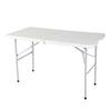 Mesa de Trabalho de Plástico para Comando de Campo Mesa Dobrável Portátil Mesa de Jantar para Barraca de Rua ao Ar Livre Conjunto de Mesa e Cadeiras Longas para Casa