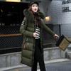 2023 nuevo comercio exterior acolchado de algodón versión coreana de mujer chaqueta larga acolchada con cuello de piel de mujer engrosada talla grande abrigo de algodón venta al por mayor de fábrica