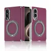 Adecuado para Samsung Z Fold 8, funda de teléfono de carga inalámbrica magnética, protección de 360 grados, funda con anillo giratorio y soporte para Fold7