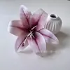 Flor de Lírio em Filme Impressa em 3D Alta Simulação DIY Grampo de Cabelo Flor de Sapato de Celebridade da Internet Grampo de Cabelo Étnico Acessório de Flor Parede de Flores