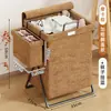 Cesto de Roupas Sujas, Cesto de Armazenamento de Lavanderia de Grande Capacidade, Rack de Armazenamento Dobrável para Uso Doméstico, Cesto de Lavanderia para Banheiro