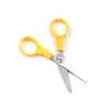 Tijeras de oficina de acero inoxidable para estudiantes, papelería, para niños, hechas a mano, de seguridad, para papel, mini tijeras pequeñas de color