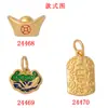 Nuevo verano antiguo Fa Ya símbolo de seguridad dorado lingote de oro cerradura de longevidad accesorios de joyería DIY material de colgante venta al por mayor