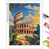 Ventas Directas de Fábrica Transfronterizas Nuevo Estilo Caliente de Amazon Cubierta Genial Edificio de la Ciudad Pintura de Diamantes DIY Pintura Hecha a Mano Sala de Estar Entrada