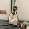 Bolsa Transversal Personalizada de Marca da Moda com Cordão Versátil para Celular Leve Bolsa tipo Saco Esportiva Bolsa de Ombro Casual